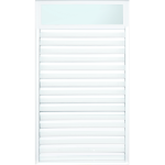 Ventana de Lama 3″ Old San Juan en Aluminio Blanco