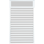 Ventana de Lama 3″ Old San Juan en Aluminio Blanco
