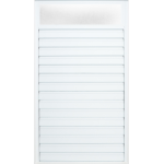 Ventana de Lama 3″ Sólida Old San Juan en Aluminio Blanco