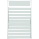 Ventana de Lama 4″ Old San Juan en Aluminio Blanco
