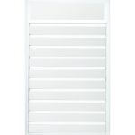 Ventana de Lama 4″ Old San Juan en Aluminio Blanco