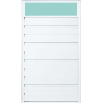 Ventana de Lama 4" Sólida Old San Juan en Aluminio Blanco