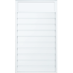 Ventana de Lama 4″ Sólida Old San Juan en Aluminio Blanco