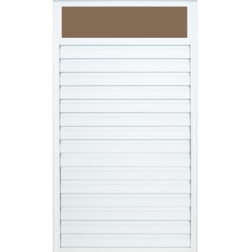 Ventana de Lama 3" Sólida Old San Juan en Aluminio Blanco