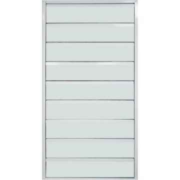 Ventana de Lama 6" en Aluminio Blanco