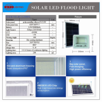 Lámpara Solar LED Flood Light 200W